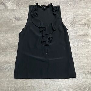 Mossimo Supply Co. Black Ruffle Blouse